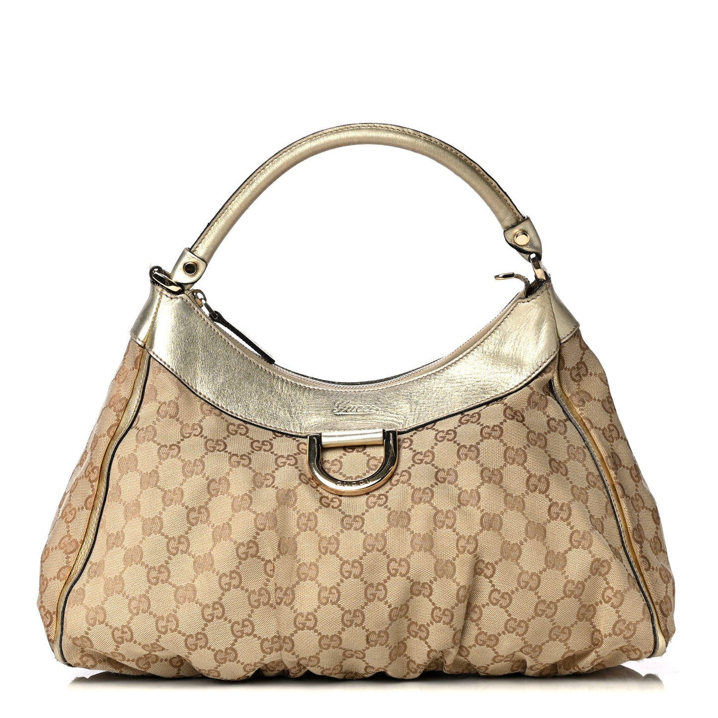 Monogram Large D Gold Hobo Gold