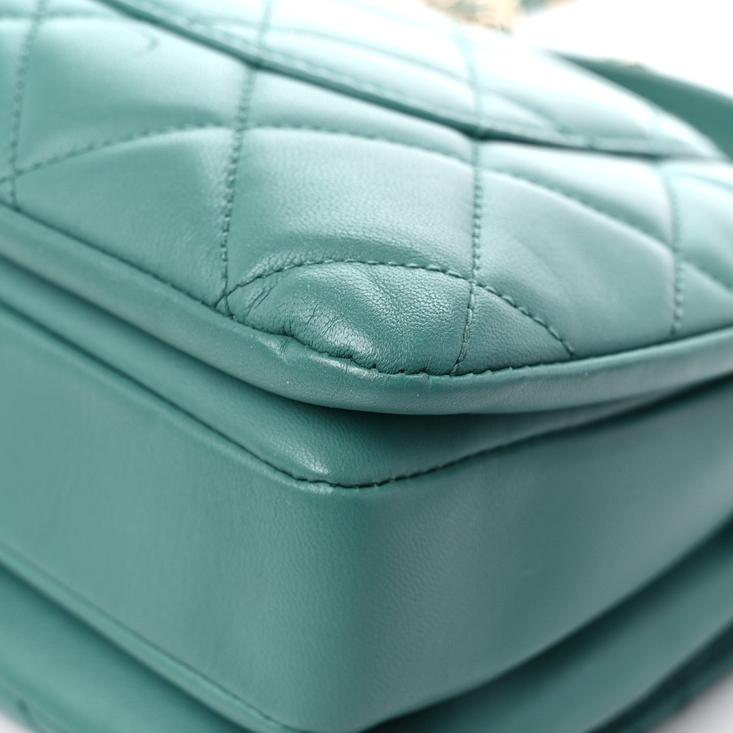 Chanel Lambskin Quilted Small Trendy CC Flap Dual Handle Bag Light Green 11 of 27