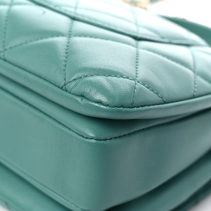Chanel Lambskin Quilted Small Trendy CC Flap Dual Handle Bag Light Green 11 of 27