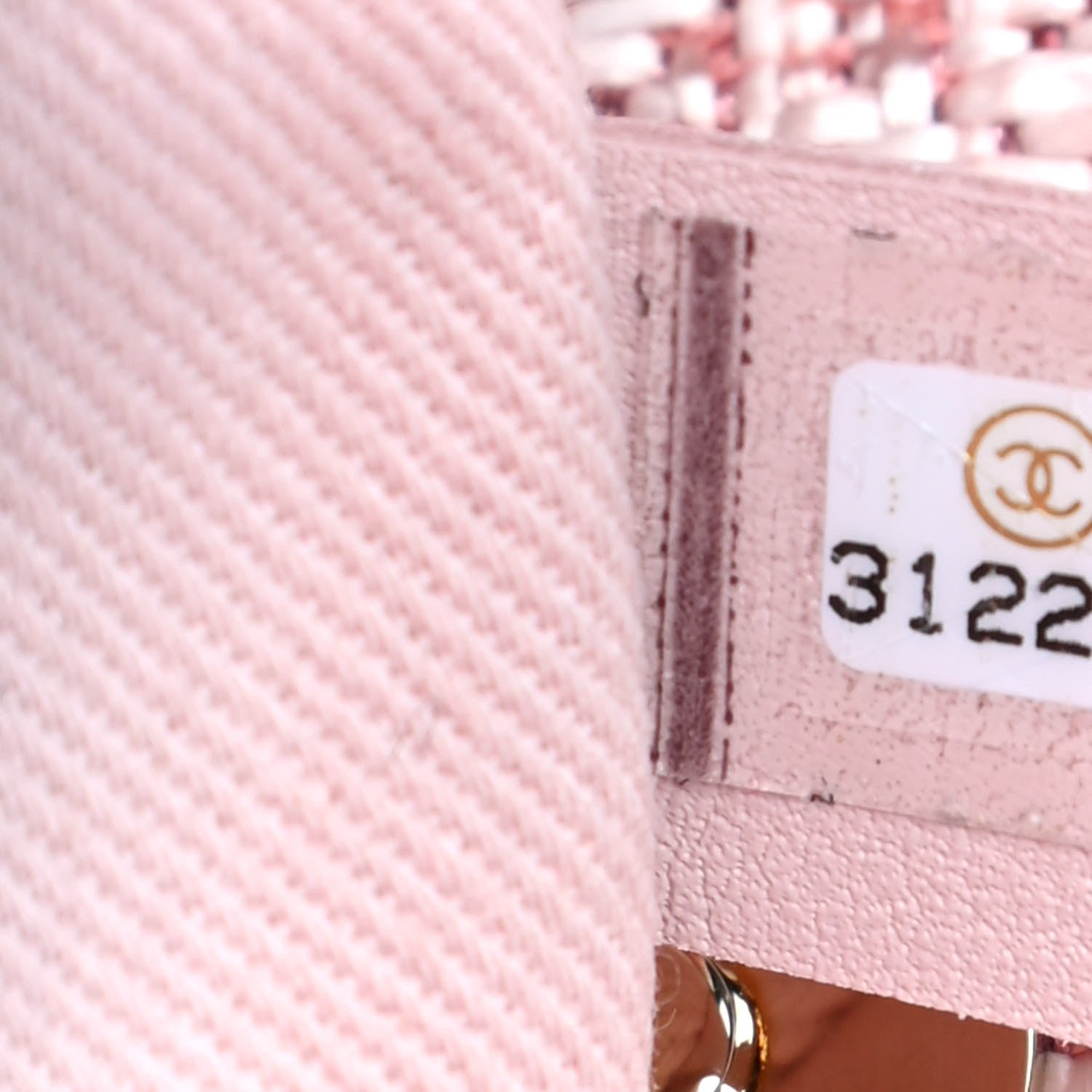 Chanel Lurex Boucle Deauville Medium Tote Pink 6 of 9