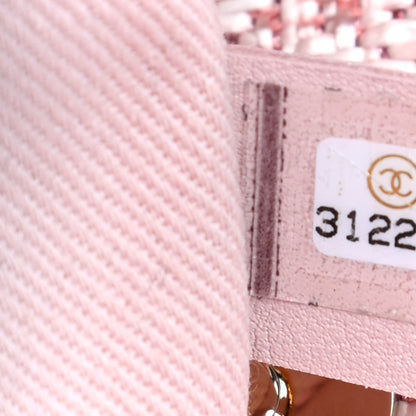 Chanel Lurex Boucle Deauville Medium Tote Pink 6 of 9