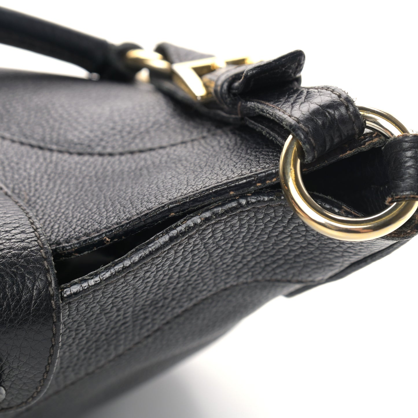Vitello Daino Pushlock Hobo Black