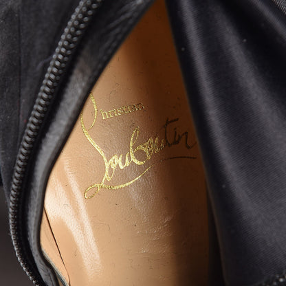 Christian Louboutin Veau Velours Verusch 100 Over The Knee Boots 36.5 Black 6 of 14