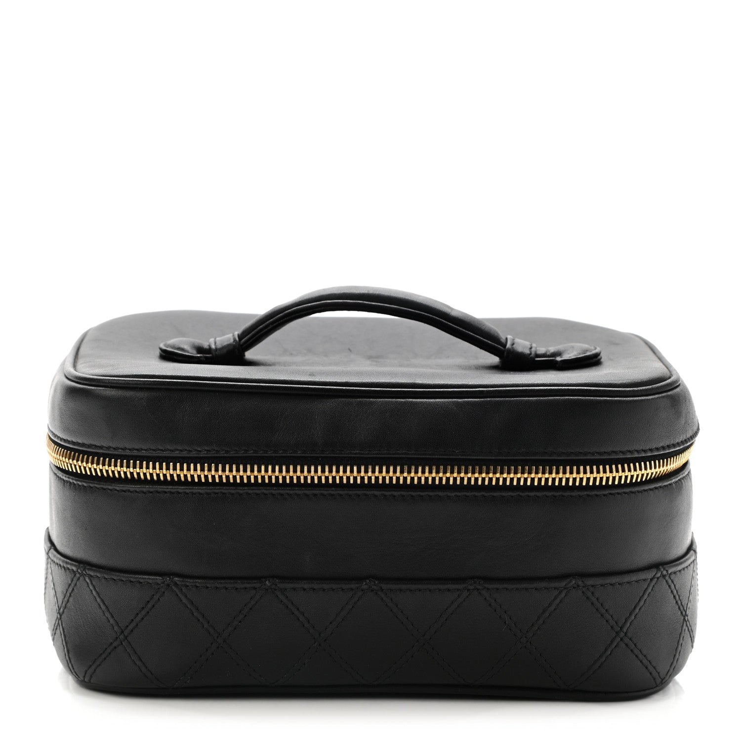 Chanel Lambskin Vanity Cosmetic Case Black 1 of 12