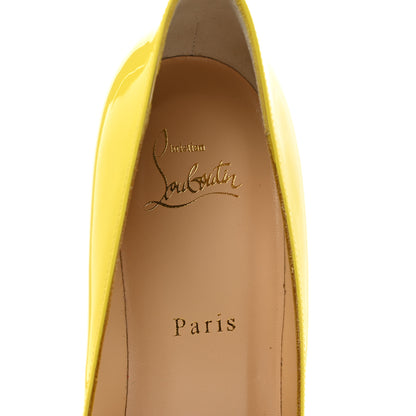 Christian Louboutin Patent Pigalle Follies 100 Pumps 38.5 Sun 7 of 8