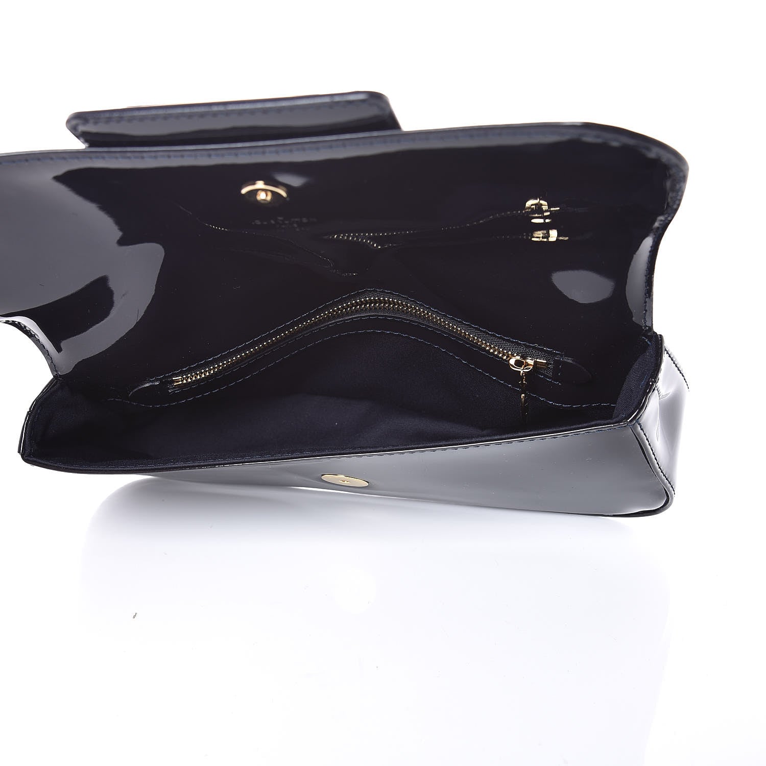 Louis Vuitton Patent Sobe Clutch Blue Infini 5 of 6