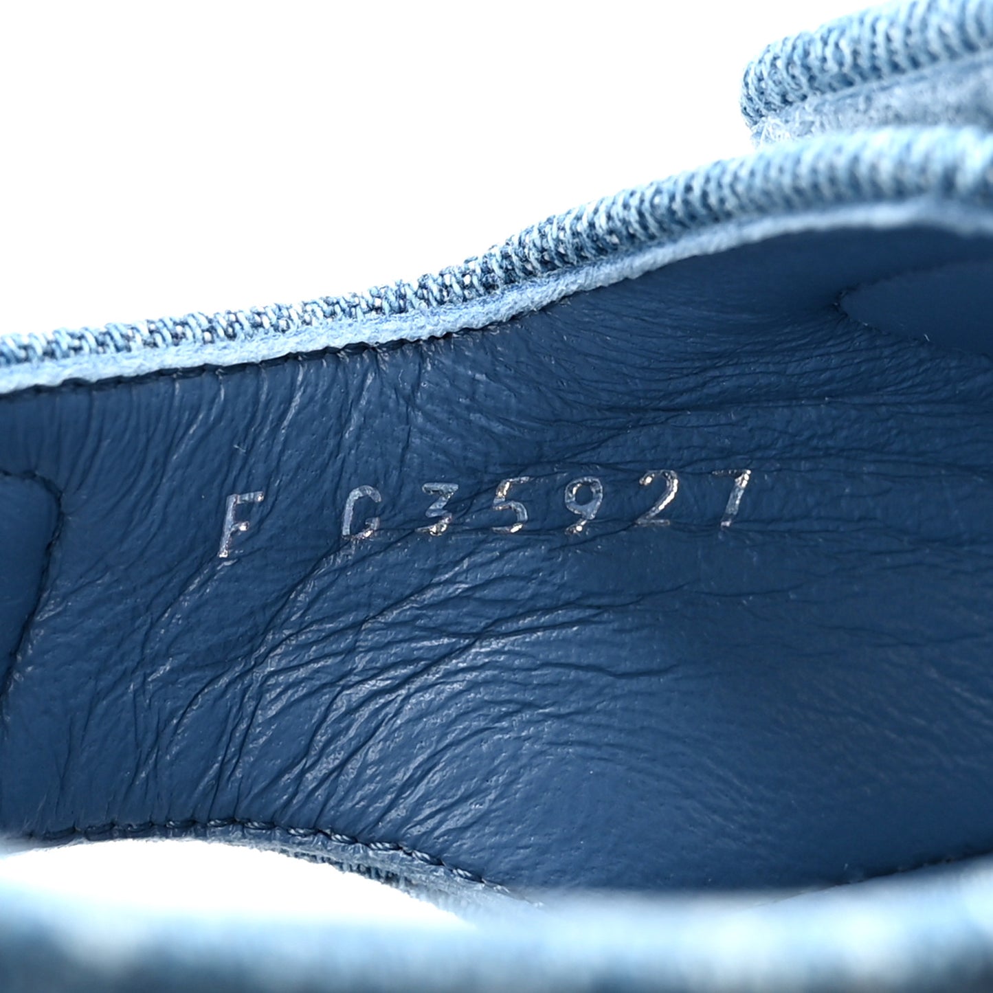 Printed Denim CC Dad Sandals 36 Light Blue