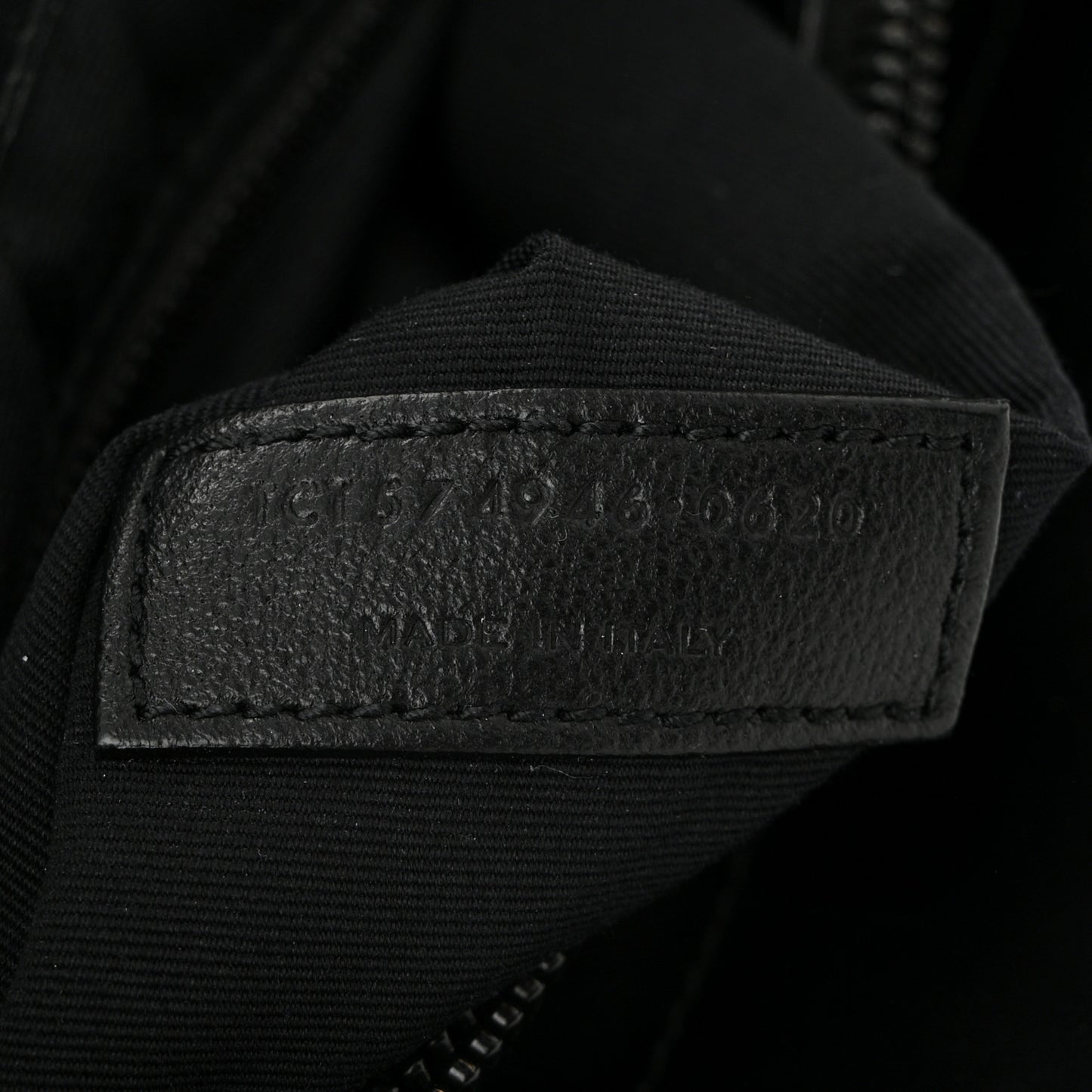 Calfskin Y Quilted Monogram Monochrome Medium Loulou Chain Satchel Black