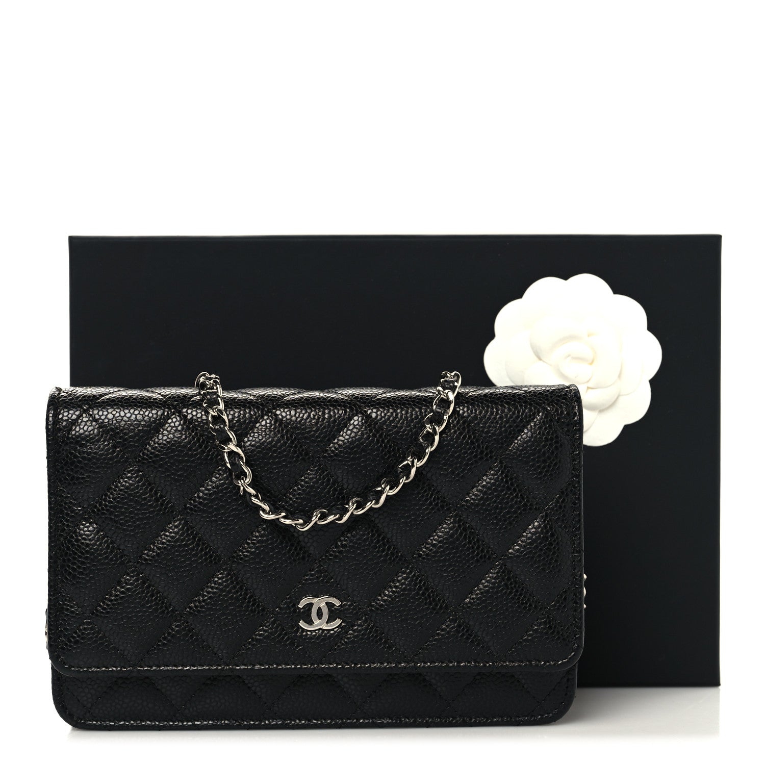 Chanel Caviar Quilted Wallet on Chain WOC Black 13 of 13