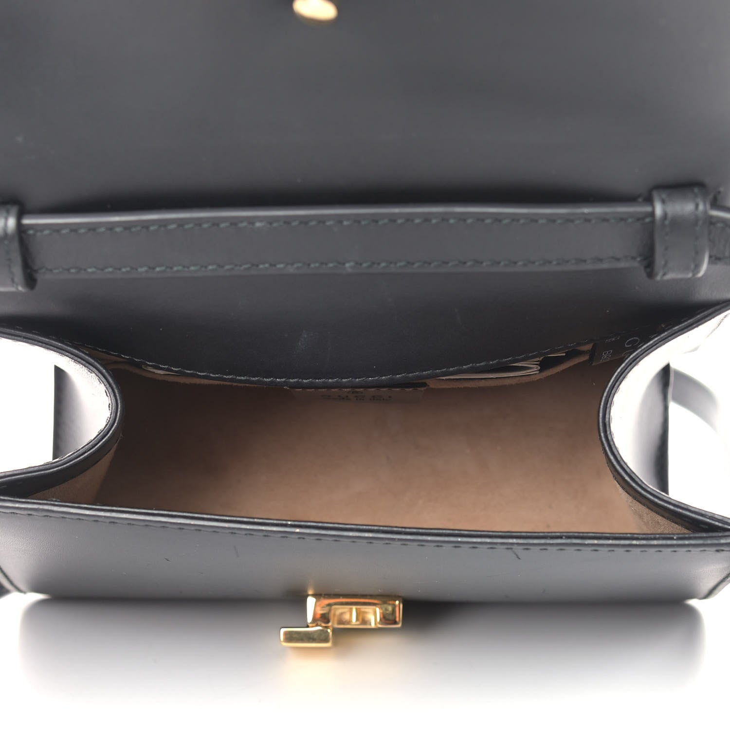 Gucci Calfskin Mini Sylvie Top Handle Bag Black 5 of 9