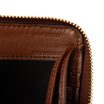 Burberry House Check Bridle Calfskin Small Wallet Dark Tan 7 of 7
