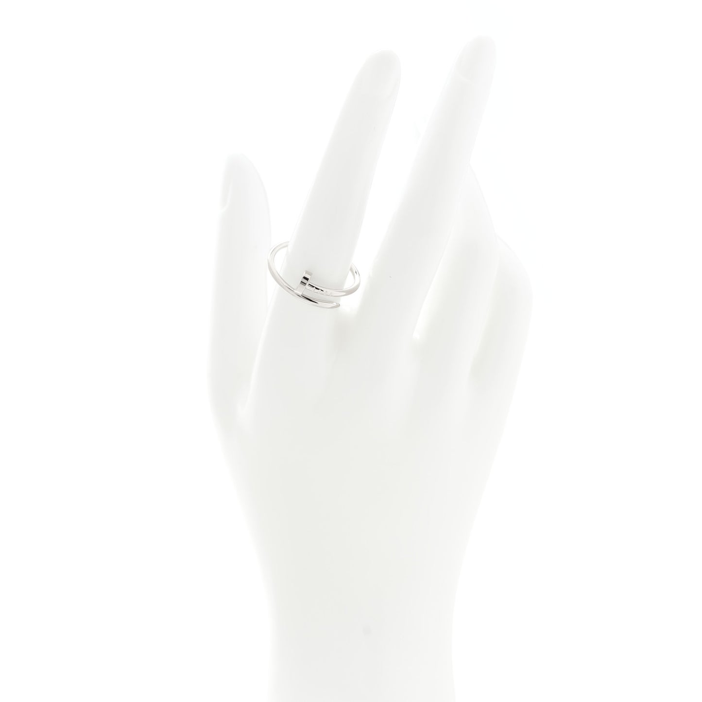 18K White Gold Small Juste Un Clou Ring 59 8.75