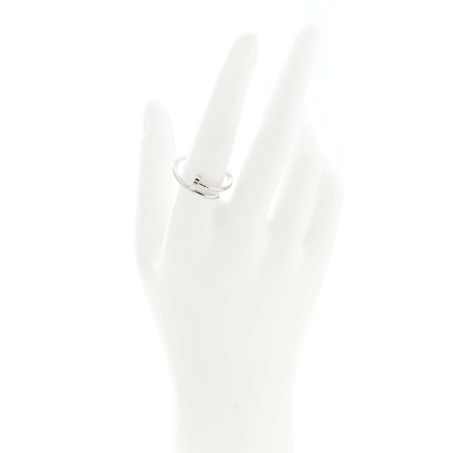 Cartier 18K White Gold Small Juste Un Clou Ring 59 8.75 2 of 5
