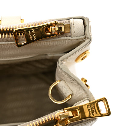 Prada Saffiano Lux Small Galleria Double Zip Tote White 13 of 16