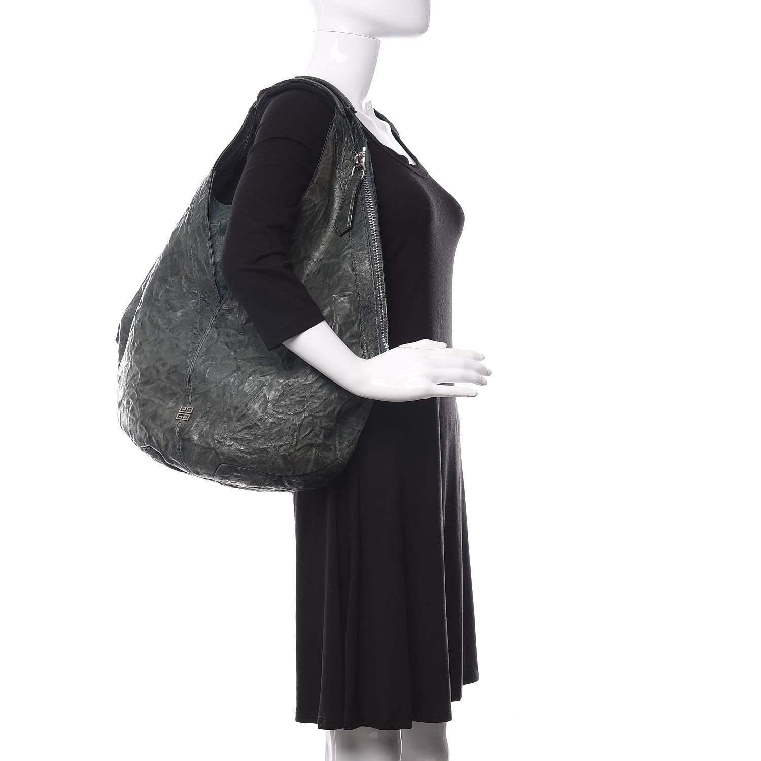 Givenchy Tumbled Sheepskin Tinhan Hobo Emerald 2 of 12