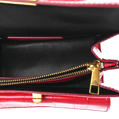 Marc Jacobs Calfskin Crocodile Embossed Uptown Shoulder Bag Flame 5 of 9