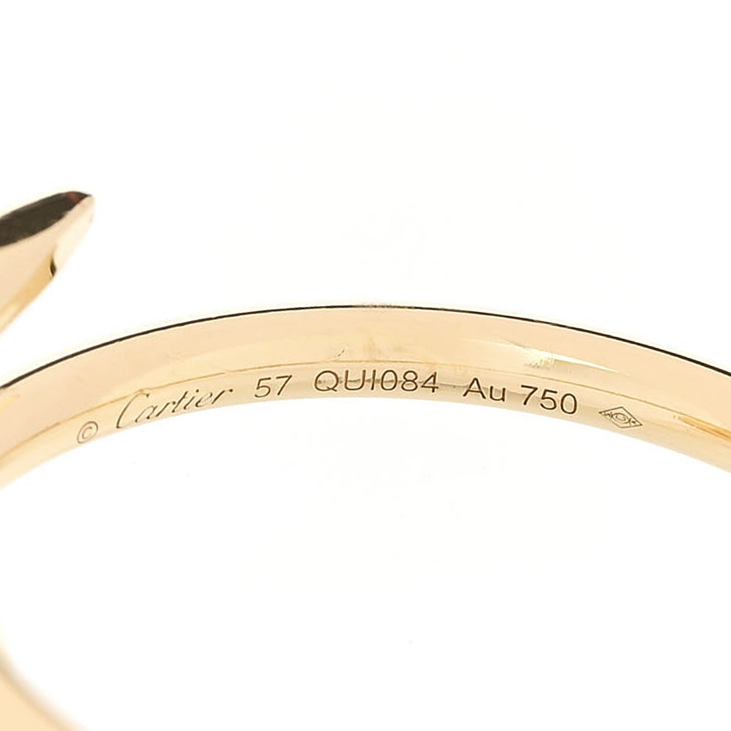18K Yellow Gold Small Juste Un Clou Ring 57 8