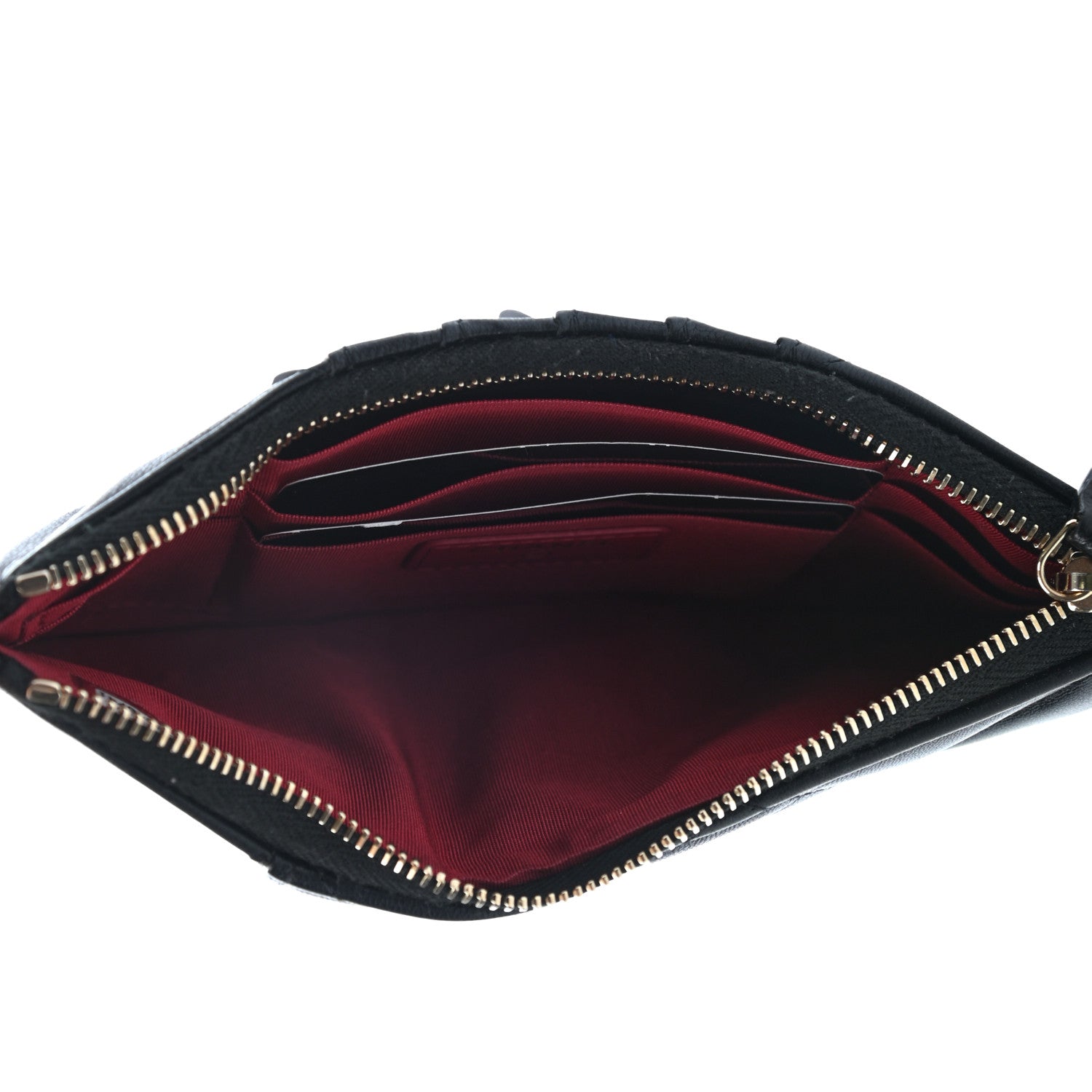 Chanel Shiny Goatskin Quilted Chanel 19 Flat Wallet Pouch Black 5 of 7