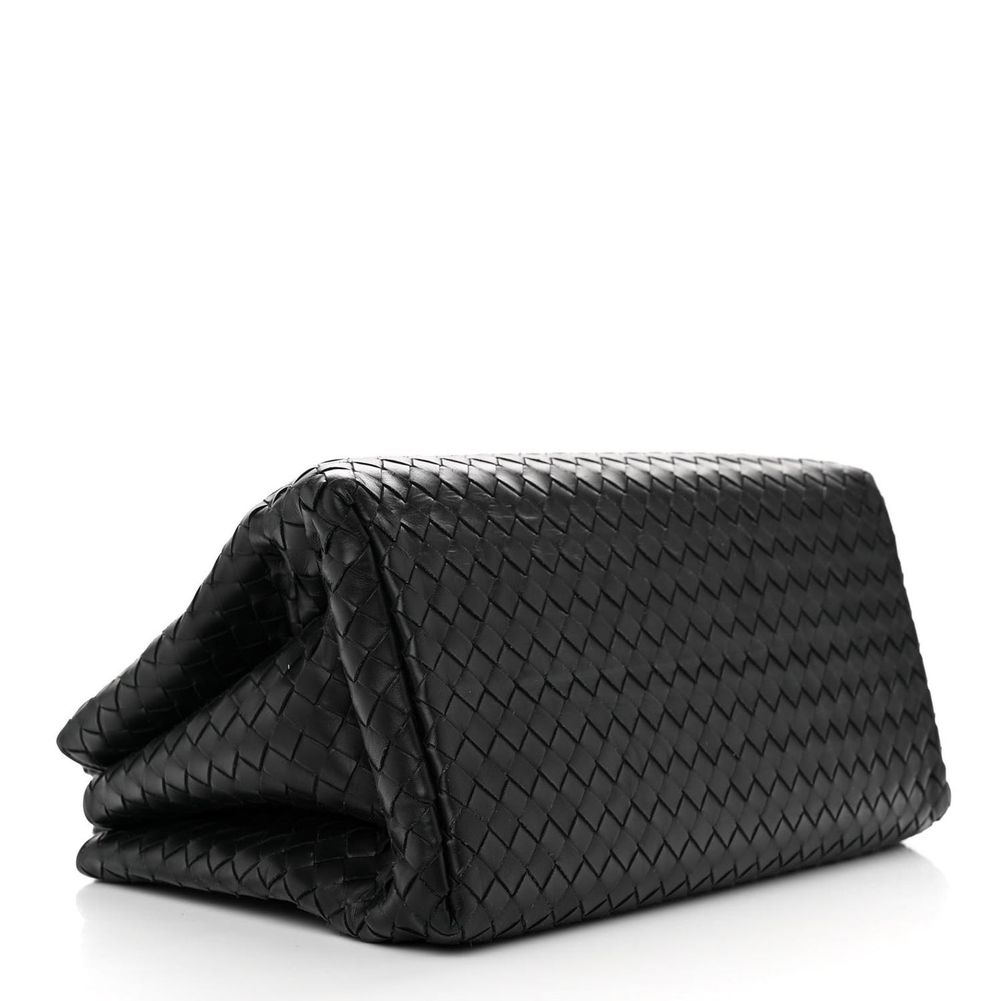 Light Calf Intrecciato Small Roma Black