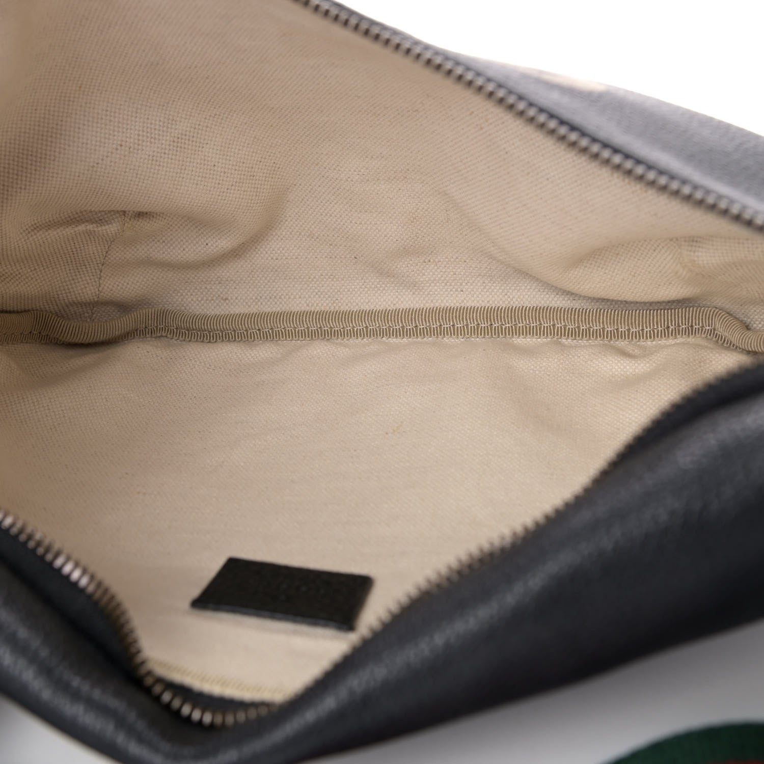 Gucci Grained Calfskin Logo Belt Bag Black 4 of 4