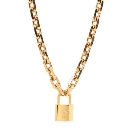 Louis Vuitton LV Edge Necklace Cadenas Gold 2 of 5