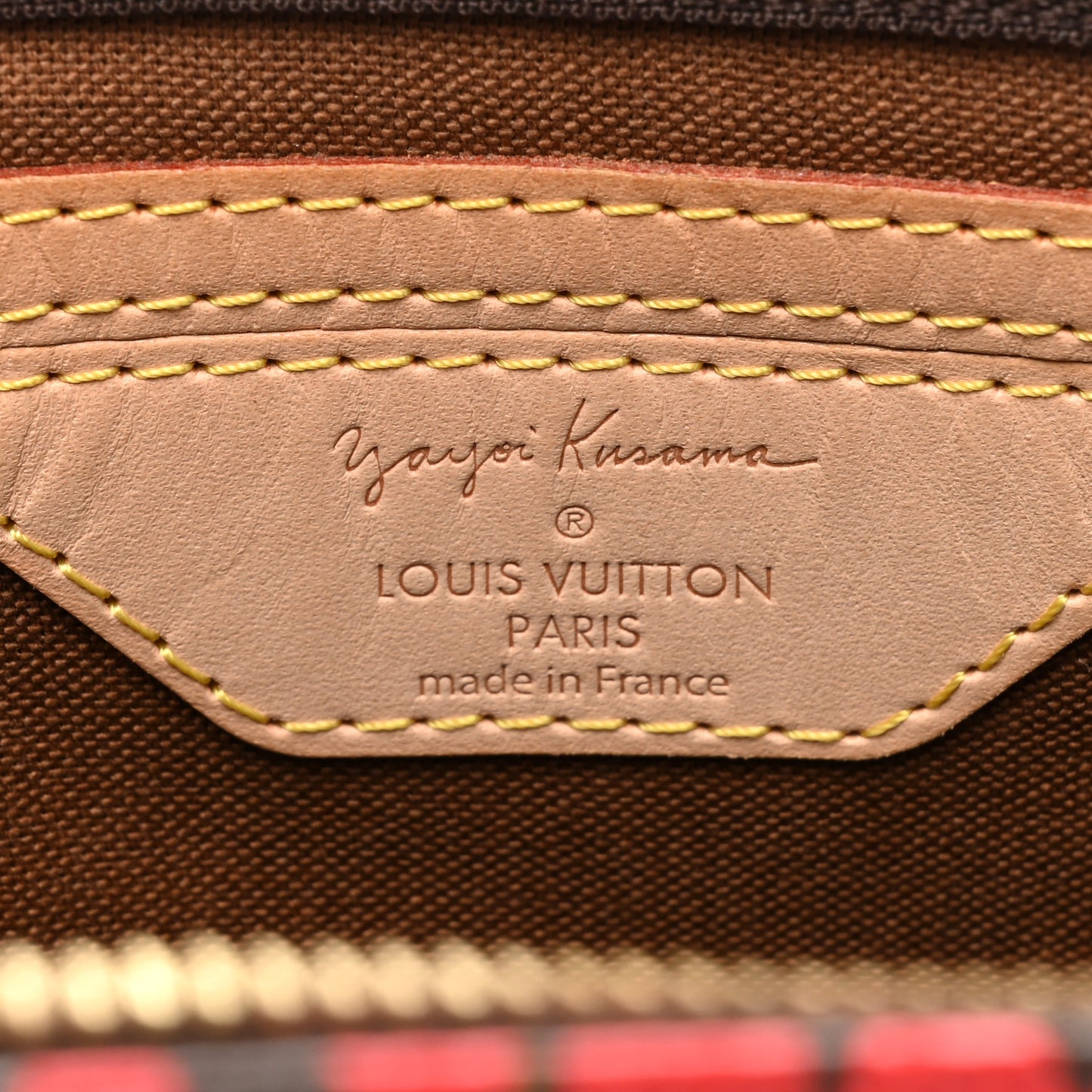 Monogram Kusama Town Speedy 30 Red
