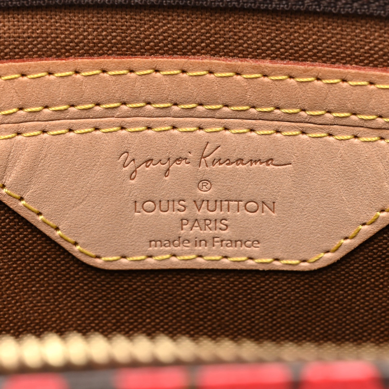 Louis Vuitton Monogram Kusama Town Speedy 30 Red 6 of 16