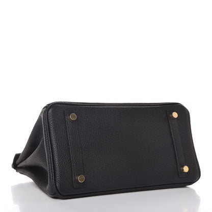Hermes Togo Birkin 25 Black 4 of 8