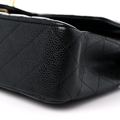 Chanel Caviar Quilted Medium Double Flap Black 9 of 10