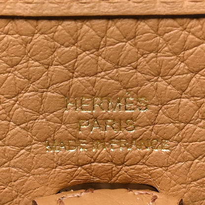 Hermes Taurillon Clemence Evelyne TPM Biscuit 6 of 8
