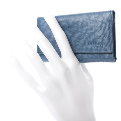 Prada Saffiano 6 Key Holder Cobalto 2 of 6