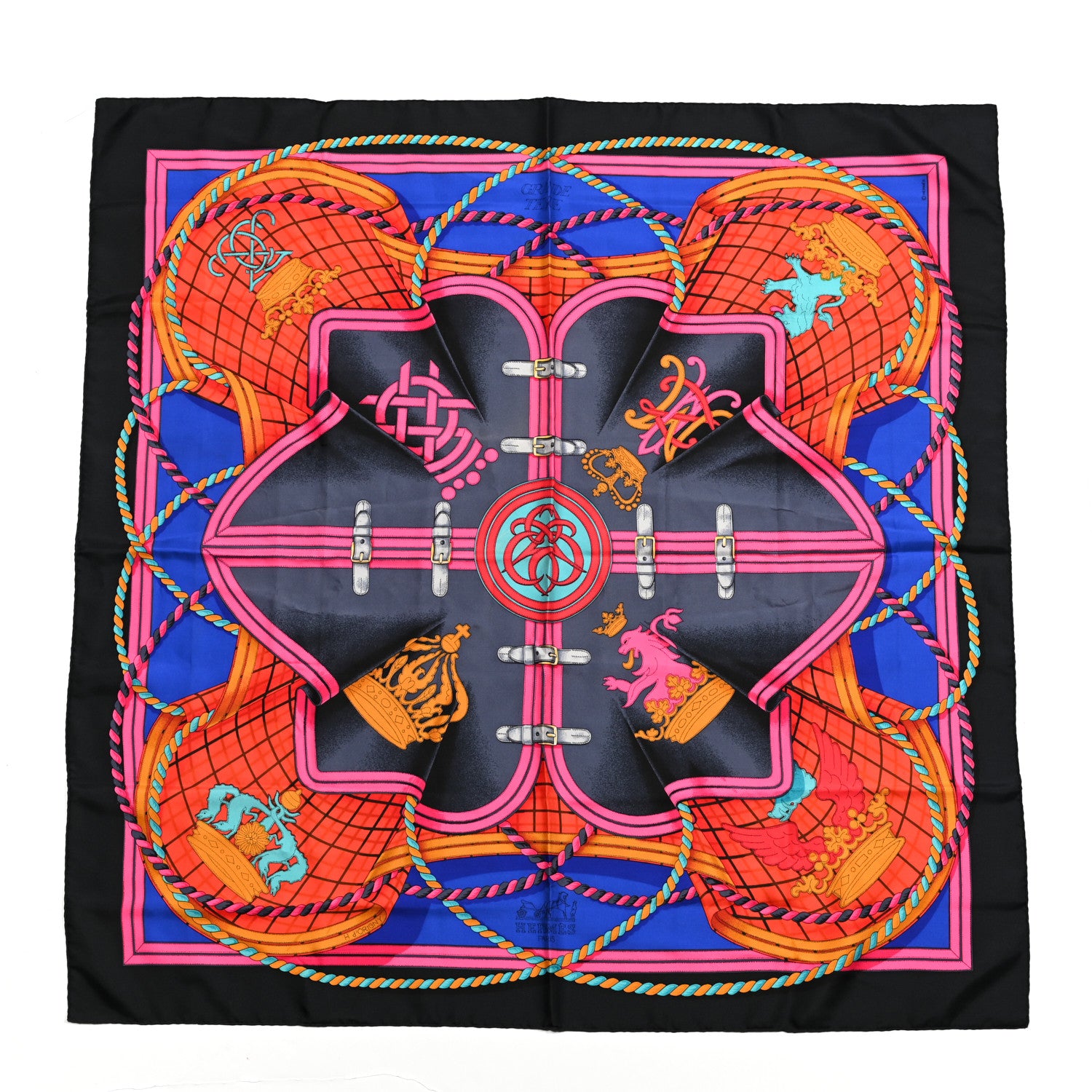 Hermes Silk Grande Tenue Scarf 90 1 of 6