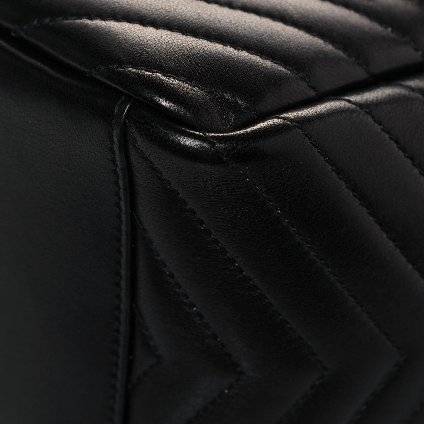 Lambskin Matelasse Monogram Joe Backpack Black