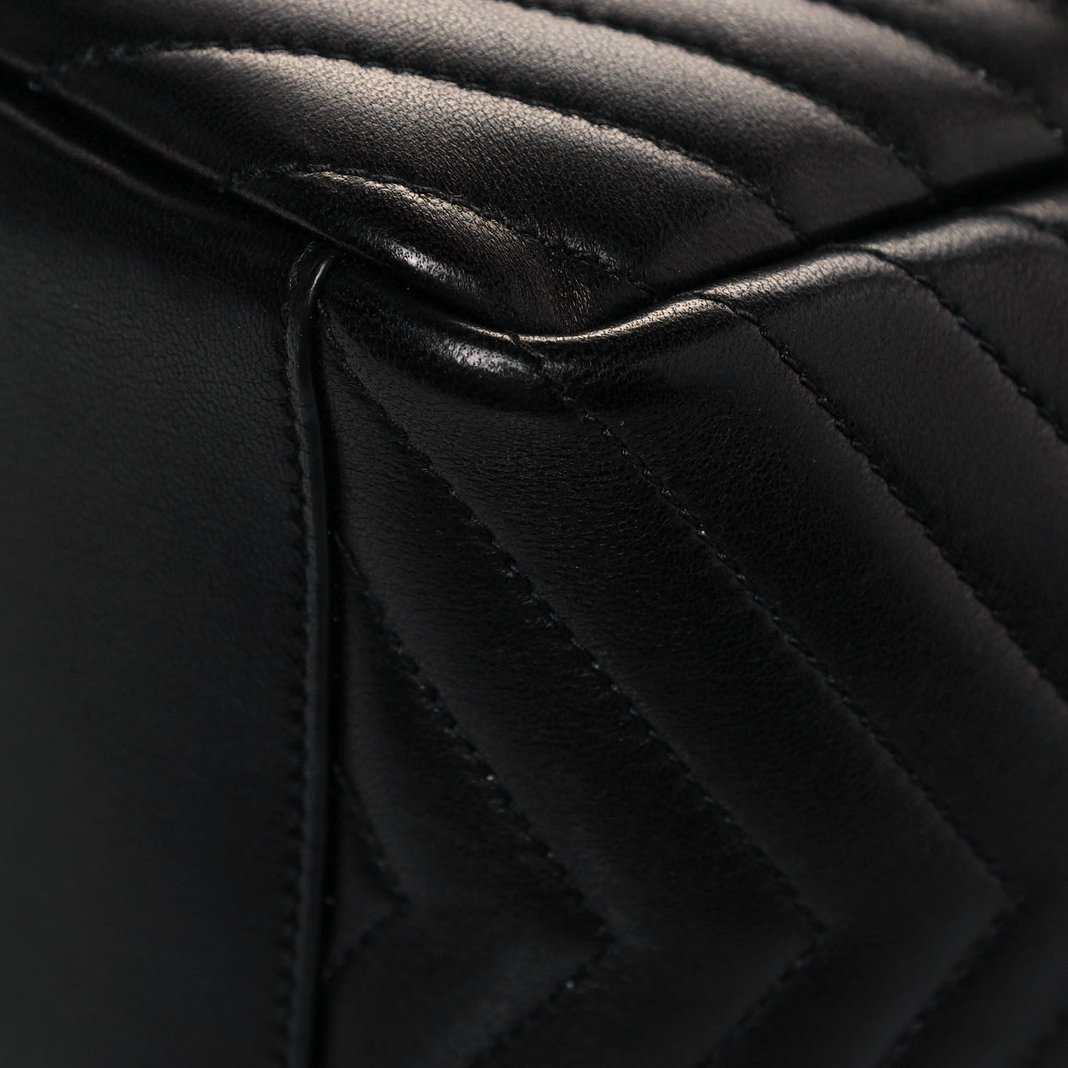 Saint Laurent Lambskin Matelasse Monogram Joe Backpack Black 9 of 12
