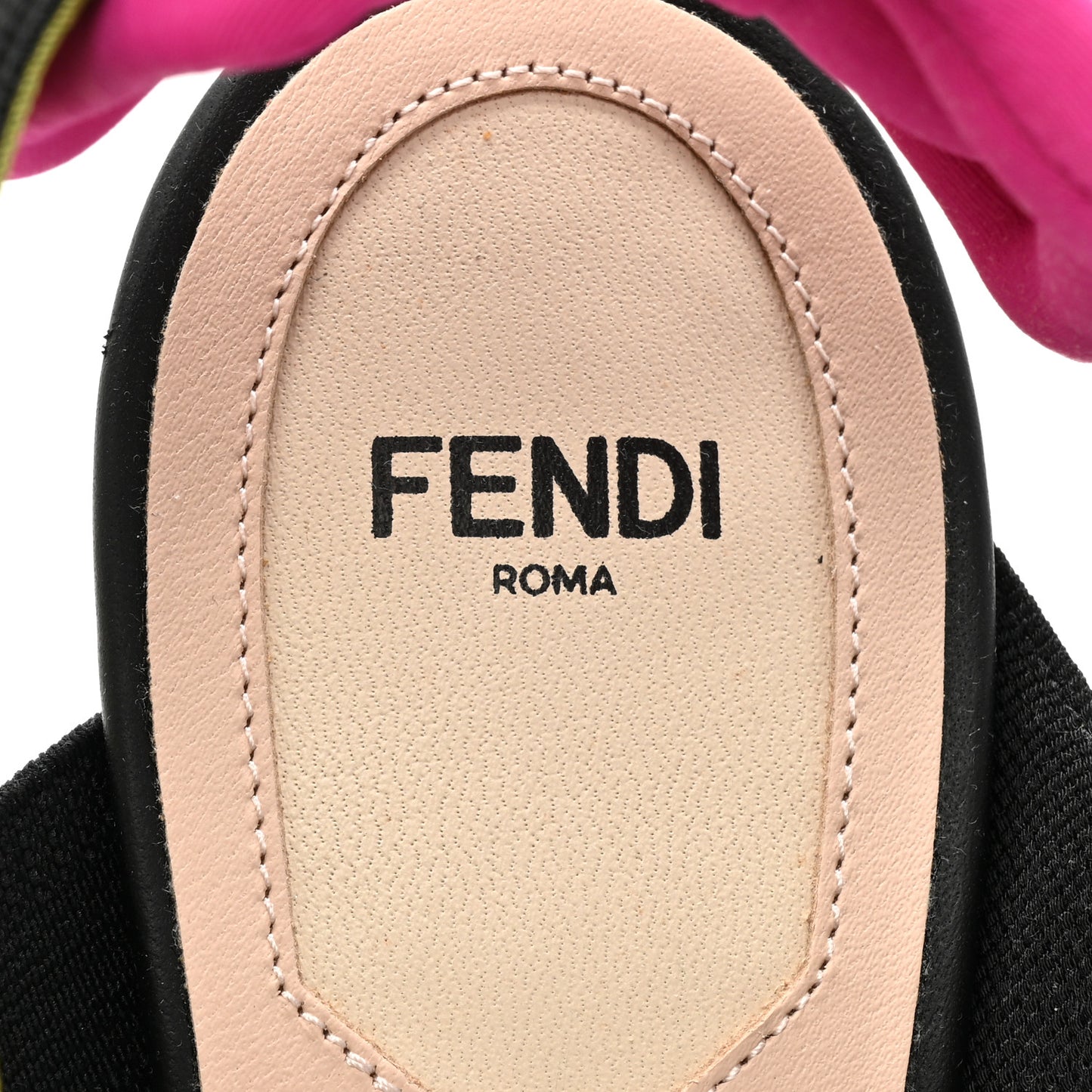 Technical Mesh FF Rainbow Beaded Colibri 85mm Slingback Pumps 38.5 Tobacco Black Multicolor