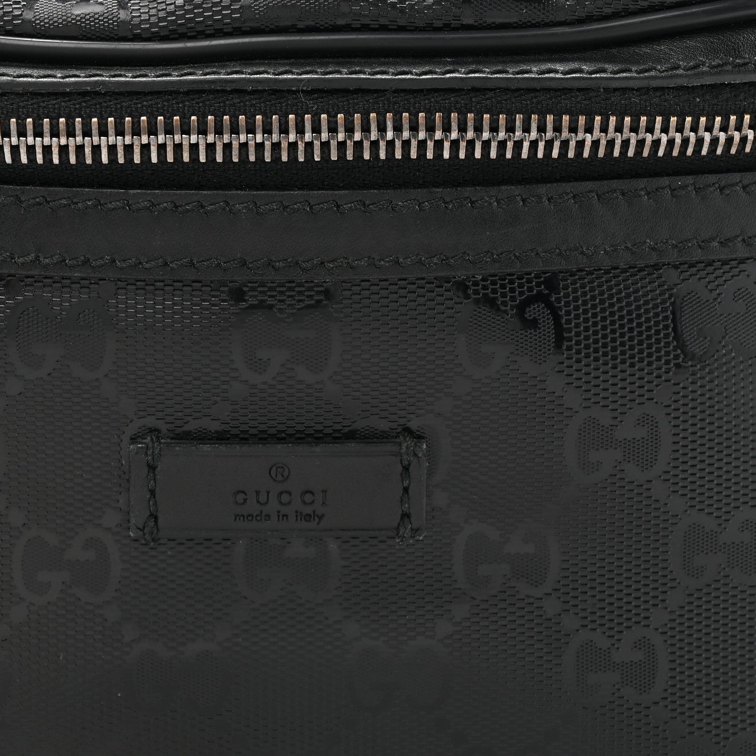 Gucci Imprime Monogram Belt Bag Black 8 of 10