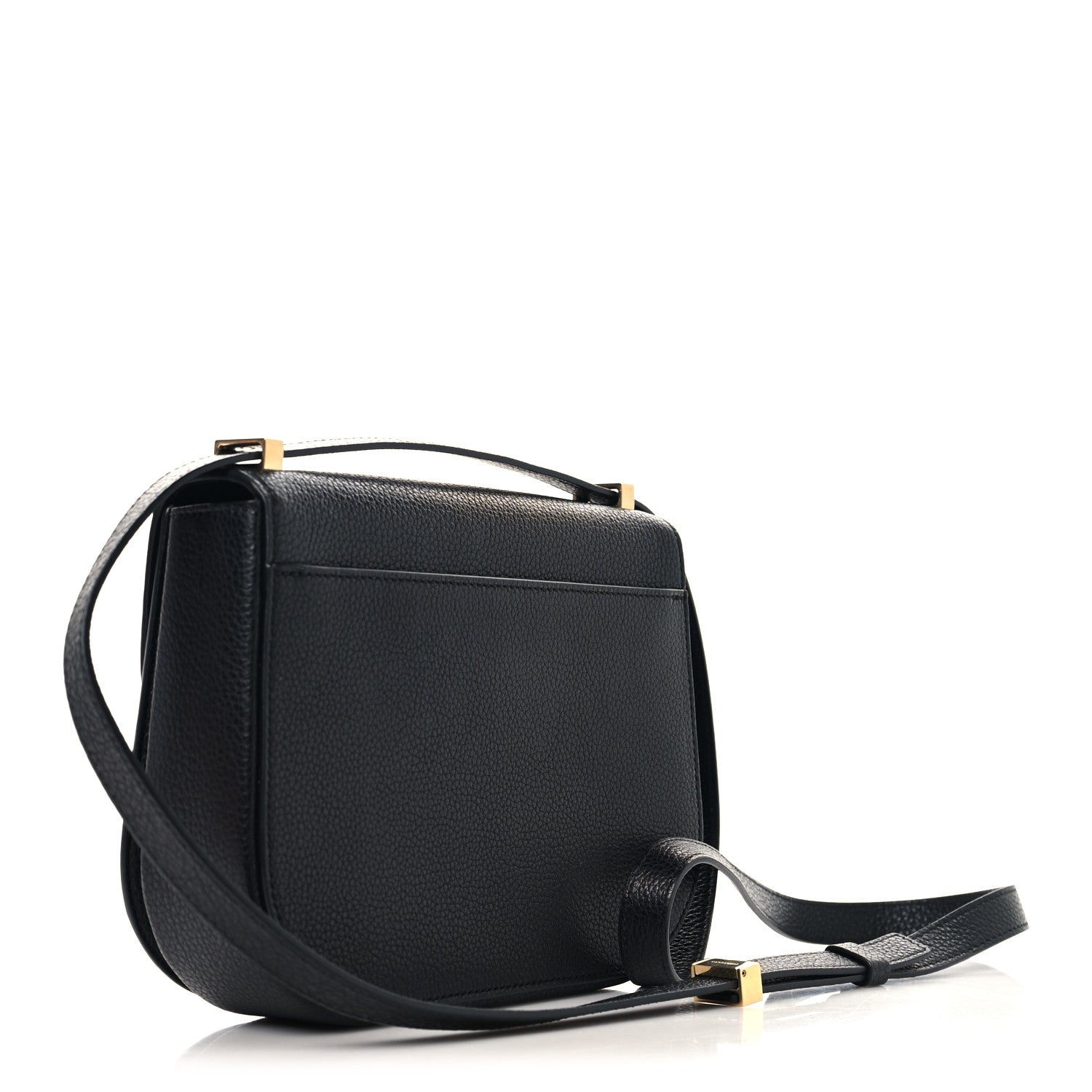 Salvatore Ferragamo Calfskin Double Gancini Crossbody Black 2 of 10