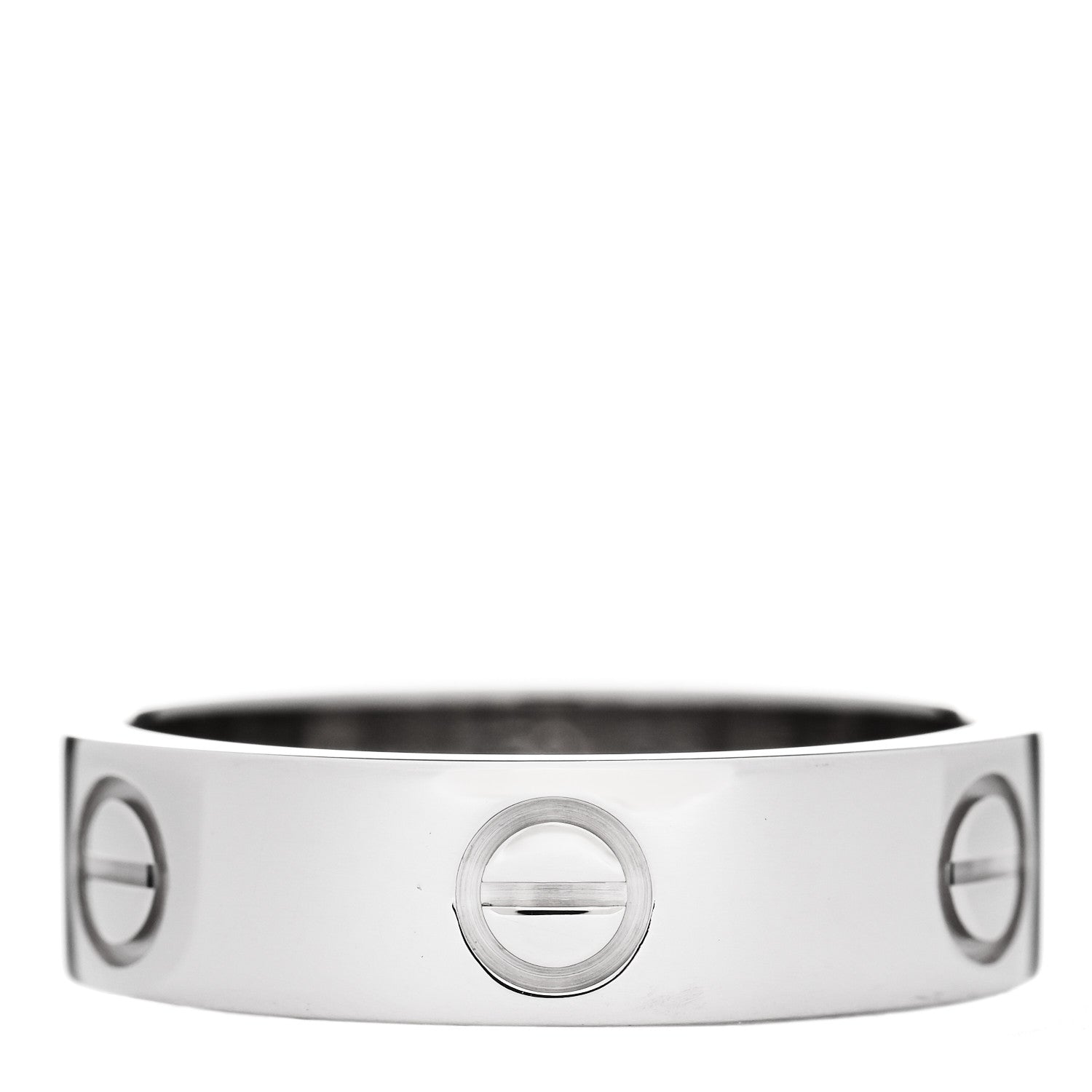 Cartier 18K White Gold 5.5mm LOVE Ring 56 7.5 1 of 5