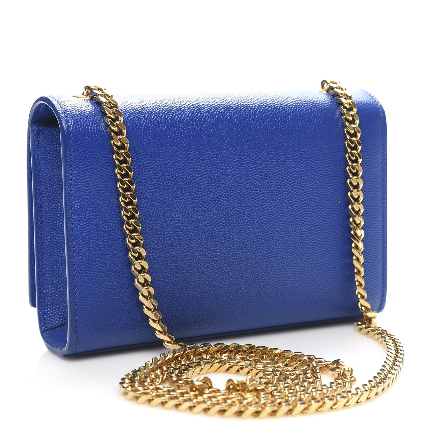 Grain De Poudre Small Classic Monogram Kate Satchel Royal Blue