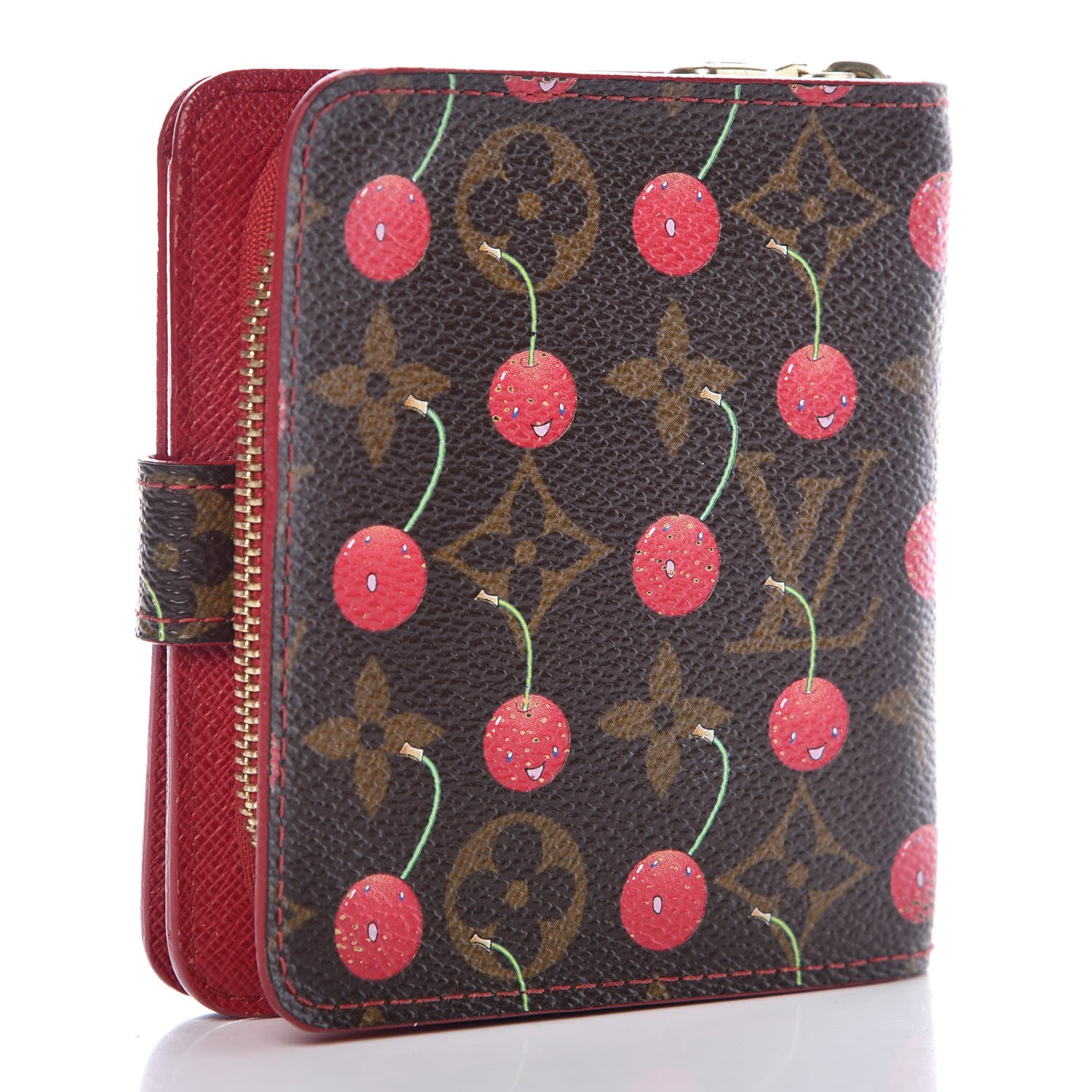 Louis Vuitton Monogram Cerises Compact Zippe Wallet 3 of 10