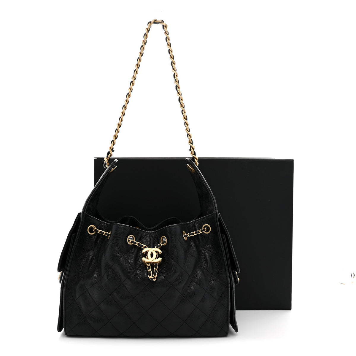 Chanel Caviar Quilted Small Chanel 25 Handbag Black 11 of 11