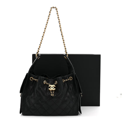 Chanel Caviar Quilted Small Chanel 25 Handbag Black 11 of 11