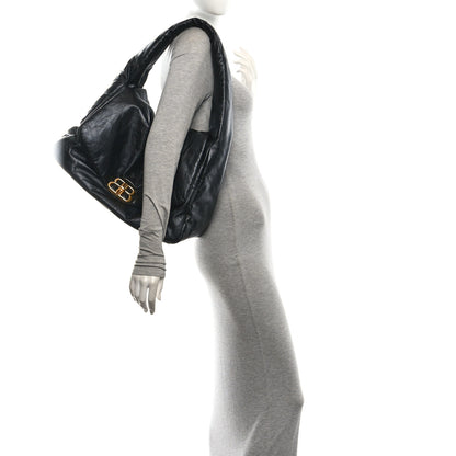 Balenciaga Calfskin Large Monaco Sling Shoulder Bag Black 2 of 9