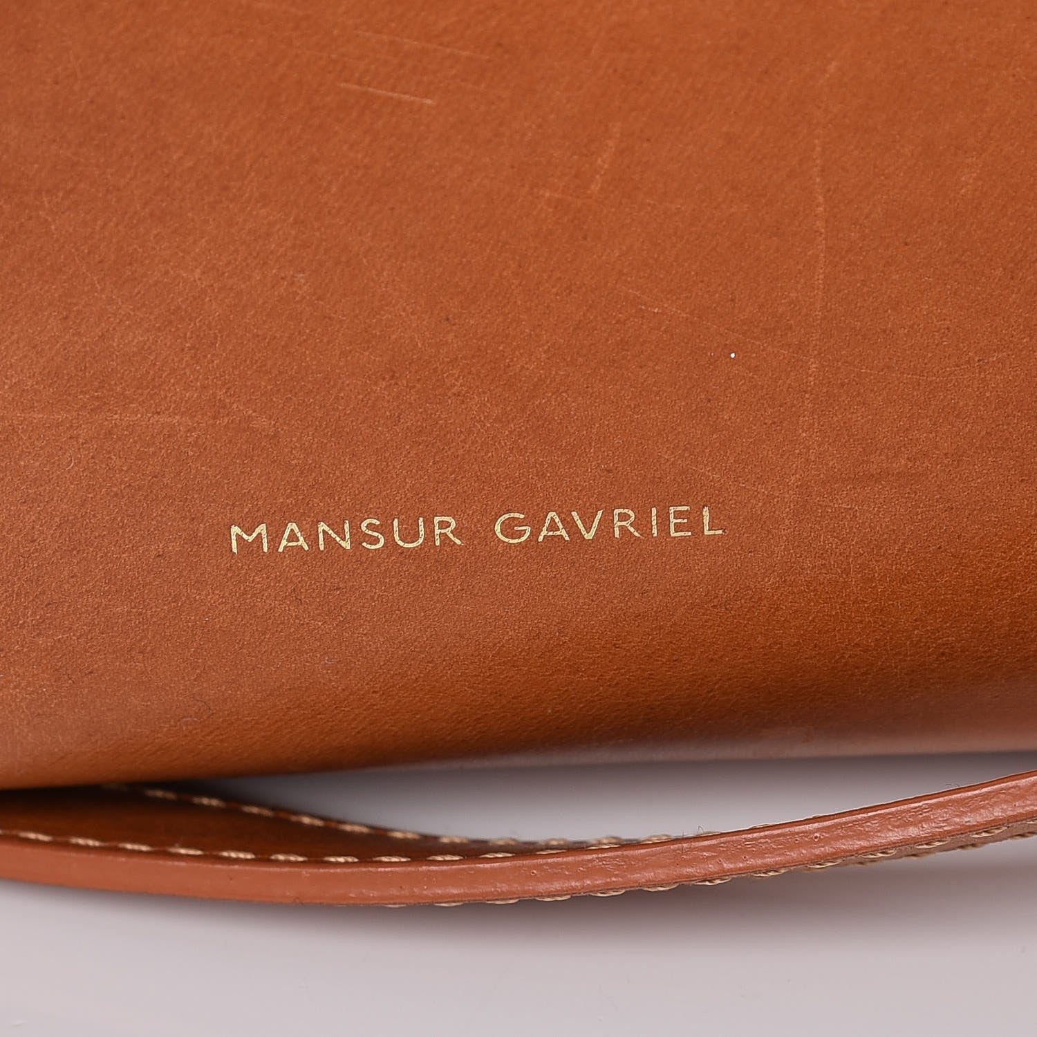 Mansur Gavriel Vegetable Tanned Calfskin Bucket Bag Cammello Rosa 8 of 15