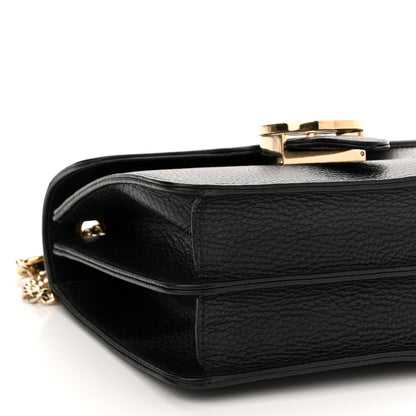 Gucci Dollar Calfskin Small Interlocking G Shoulder Bag Black 9 of 11