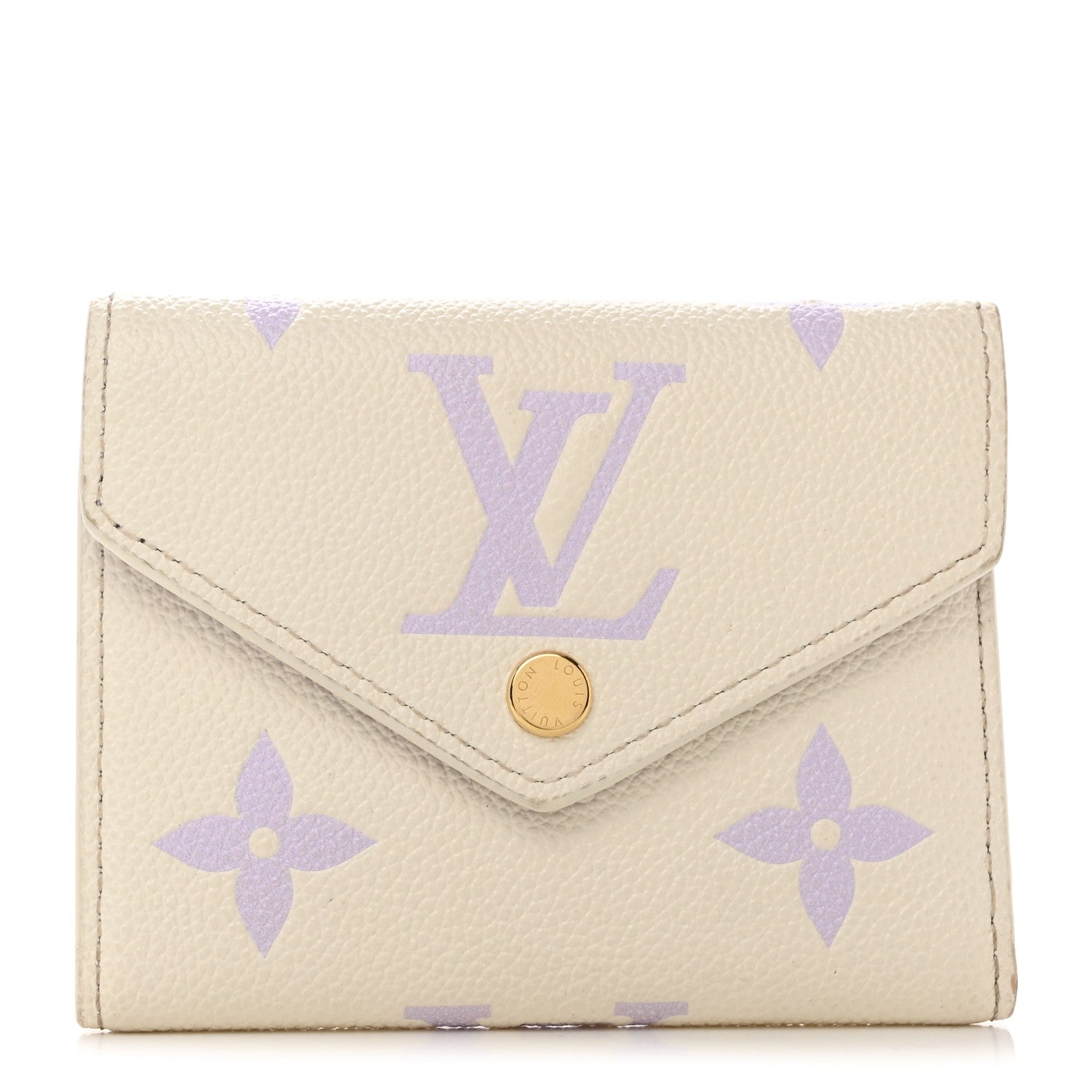 Louis Vuitton Empreinte Monogram Giant Victorine Wallet Latte Bubble Tea 1 of 8