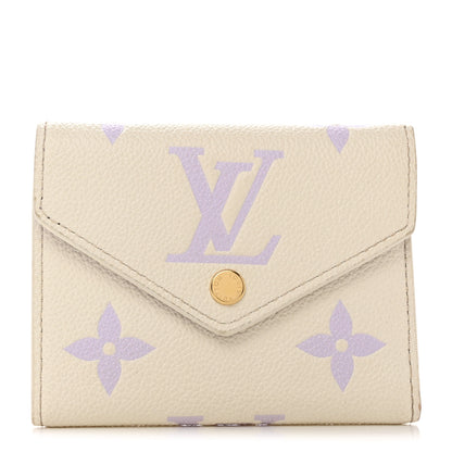 Louis Vuitton Empreinte Monogram Giant Victorine Wallet Latte Bubble Tea 1 of 8
