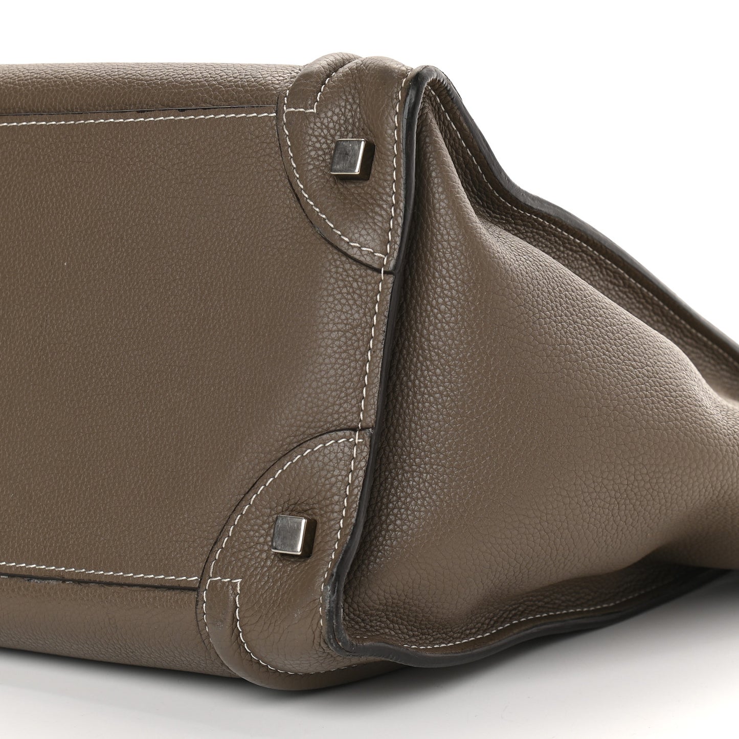 Drummed Calfskin Mini Luggage Souris