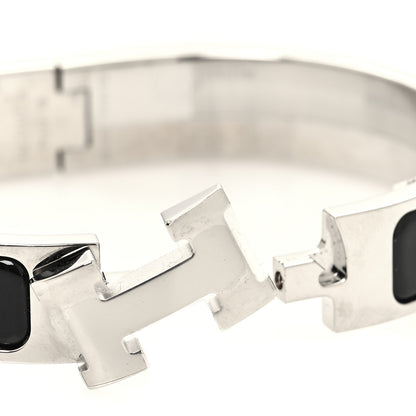 Hermes Enamel Narrow Clic Clac H Bracelet PM Black 4 of 6