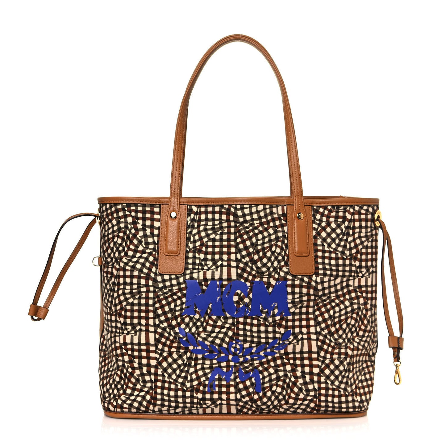 Visetos Medium Liz Reversible Shopper Tote Cognac